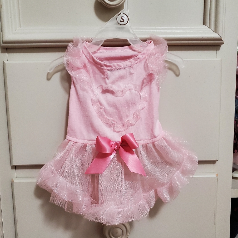 Pink dog dress